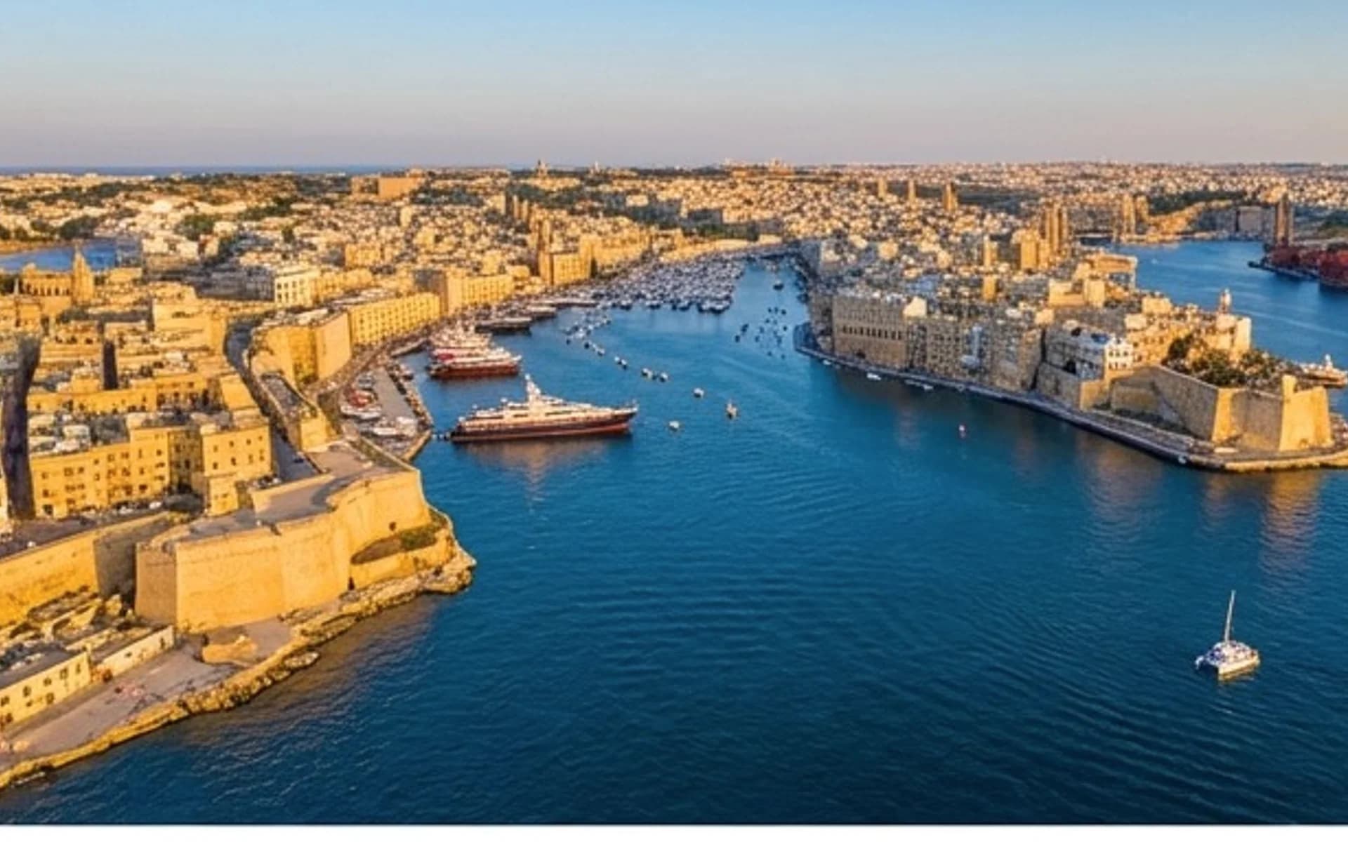 Malta's Grand Harbour seen from above